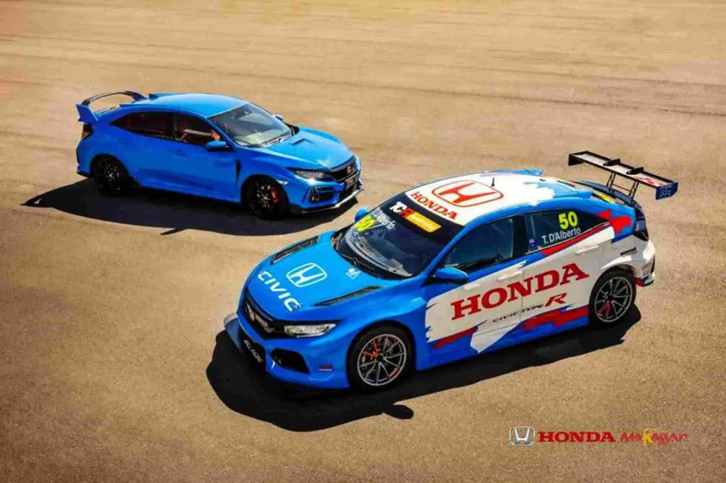 honda civic type r racing blue